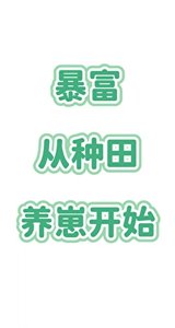 暴富,从种田养崽开始